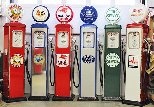 3 Custom Designed Gas Pumps